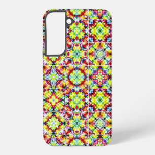 Coque Samsung Galaxy Carrelage méditerranéen, Carreaux d'encre d'alcool