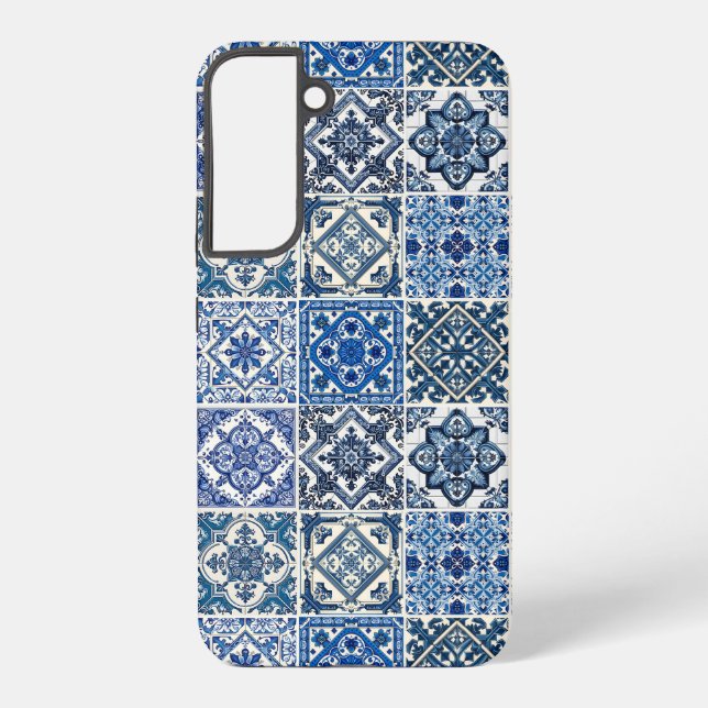 Coque Samsung Galaxy Carrelage méditerranéen, Portugais, Azulejo, Majol (Verso)