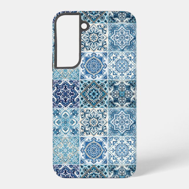 Coque Samsung Galaxy Carrelage méditerranéen, Portugais, Azulejo, Majol (Verso)