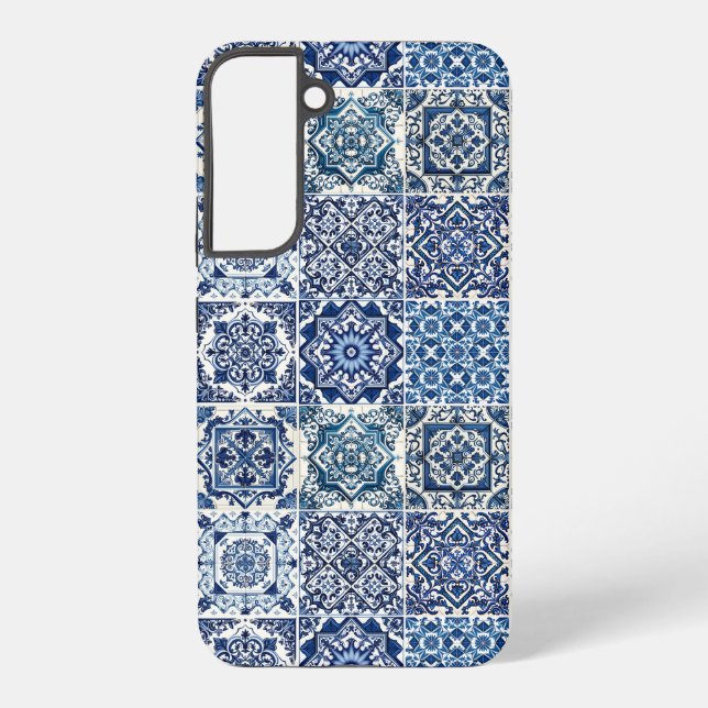 Coque Samsung Galaxy Carrelage méditerranéen, Portugais, Azulejo, Majol (Verso)