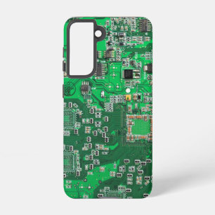 Coque Samsung Galaxy Carte circuit imprimé circuit vert PCB