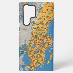 Coque Samsung Galaxy Carte de Suède