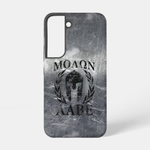 Coque Samsung Galaxy Casque de Spartan Molon Labe Laurier