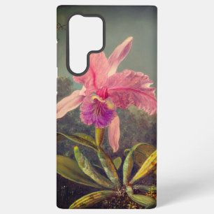 Coque Samsung Galaxy Cattleya Orchidée et Trois Colibris Heade