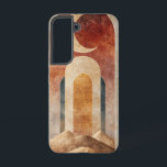 Coque Samsung Galaxy Céleste Portes Téléphone<br><div class="desc">Une arcade surréaliste mène dans un monde en roux sous la lune,  qui représente la transition,  le mystère et la beauté du monde.</div>