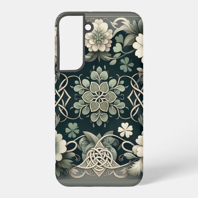 Coque Samsung Galaxy Celtic Clover Floral Charm (Verso)