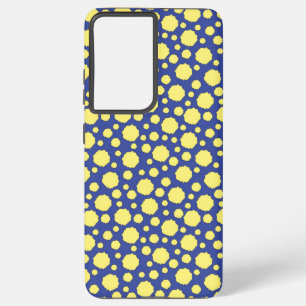 Coque Samsung Galaxy Cercles funky jaune géométrique samsung boîtier de