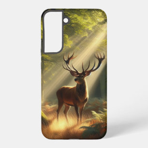 Coque Samsung Galaxy Cerfs dans la forêt du matin