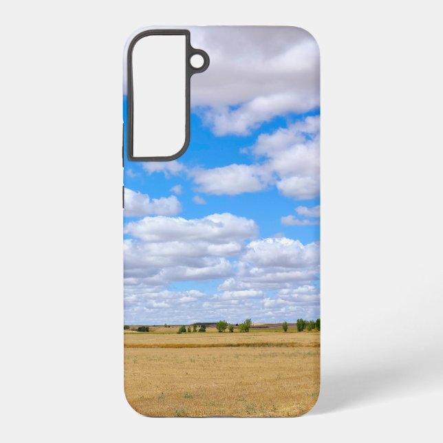 Coque Samsung Galaxy Champs de blé moissonnés (Verso)