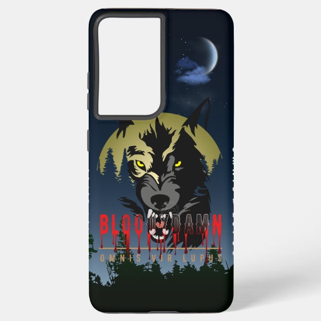Coque Samsung Galaxy Chaque homme est un loup (Verso)