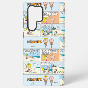 Coque Samsung Galaxy Charlie Brown et Sally Glace à la Plage