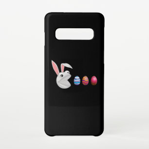 Coque Samsung Galaxy S10 Chasse aux oeufs Lapin de Pâques