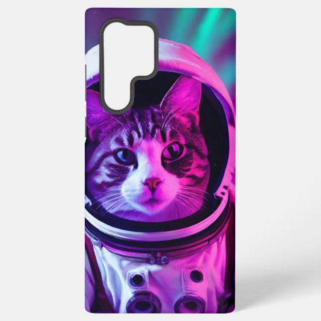 Coque Samsung Galaxy chat astronaute (Verso)