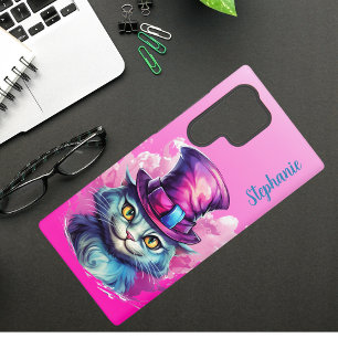 Coque Samsung Galaxy Chat de Cheshire Inspiré d'Alice au Pays des Merve