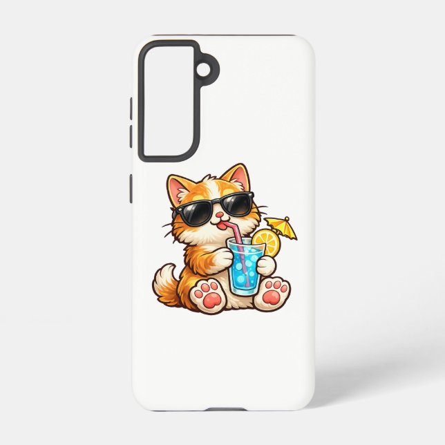 Coque Samsung Galaxy Chat d'été cool (Verso)