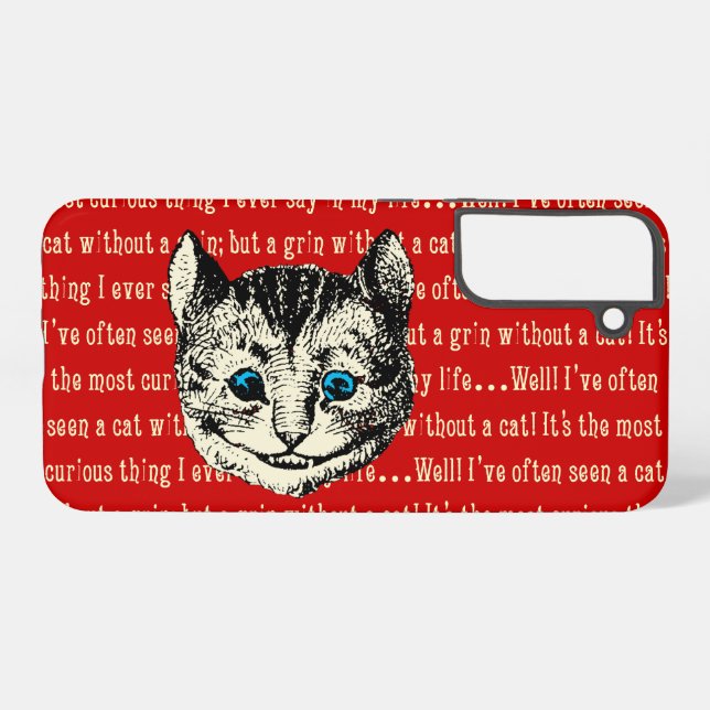 Coque Samsung Galaxy Chat du Cheshire (Verso Horizontal)