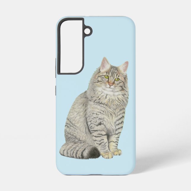 Coque Samsung Galaxy Chat Longhair Tabby (Verso)