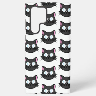 Coque Samsung Galaxy Chat noir Chat gris portant des lunettes