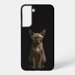 Coque Samsung Galaxy Chat Sphynx Noir 4 Luxe Galaxy S22 Plus