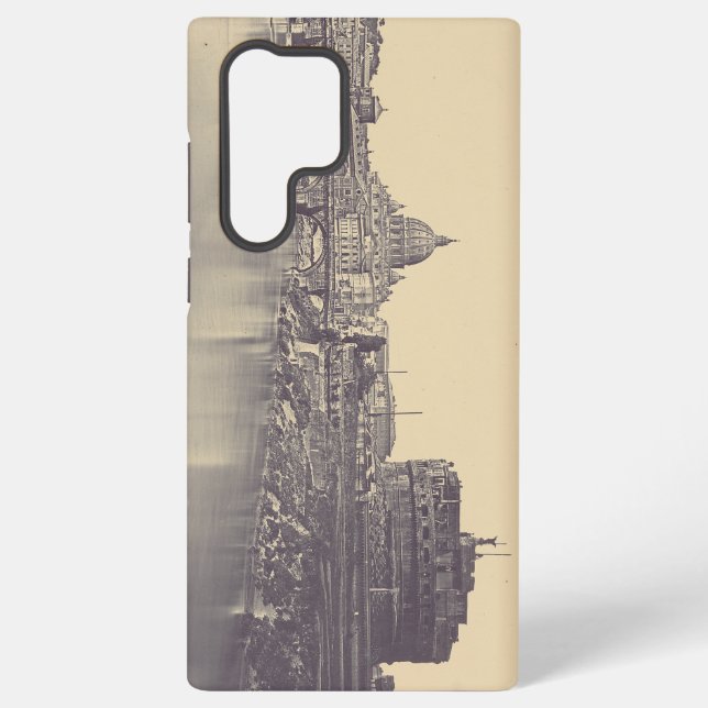 Coque Samsung Galaxy Château de l'ange et dôme du Vatican (Verso)