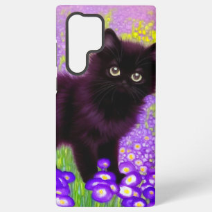 Coque Samsung Galaxy Chaton noir de Gustav Klimt
