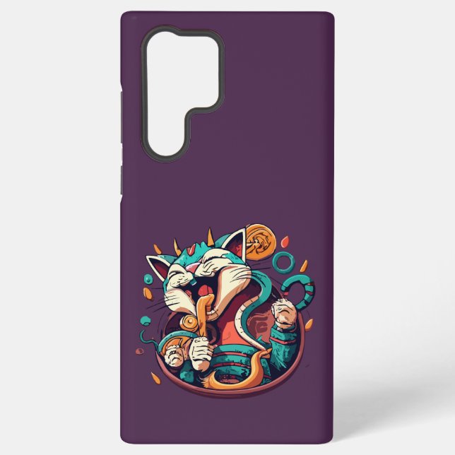 Coque Samsung Galaxy Chatons Maine Coon 🐾 |  S22,S23 coques 📱| (Verso)