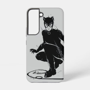 Coque Samsung Galaxy Chatte Encre Brosse Pose