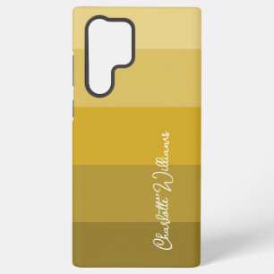 COQUE SAMSUNG GALAXY CHAUDE JAUNE COULEUR OR LIGNE DE LA LIGNE DE MOTIF