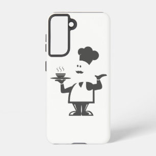 Coque Samsung Galaxy Chef tenant un bol de soupe