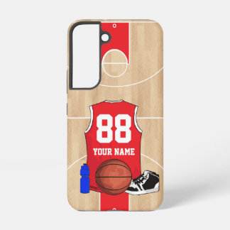 Coque Samsung Galaxy Chemise de basket personnalisée sur le terrain