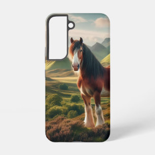 Coque Samsung Galaxy cheval Clydesdale des Highlands d'Écosse