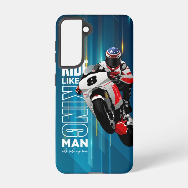 Coque Samsung Galaxy Chevauchez comme un roi | (Verso)