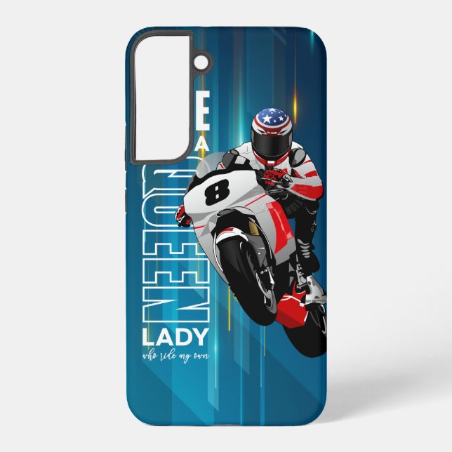 Coque Samsung Galaxy Chevauchez comme une Reine | (Verso)
