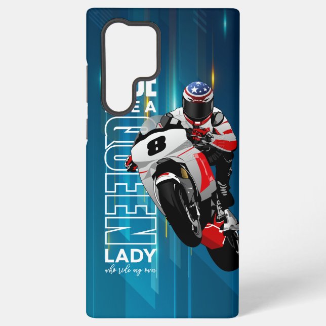Coque Samsung Galaxy Chevauchez comme une Reine | (Verso)