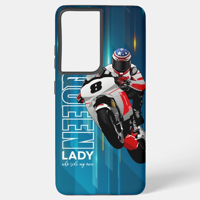 Coque Samsung Galaxy Chevauchez comme une Reine | (Verso)