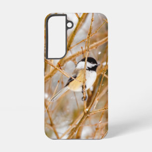 Coque Samsung Galaxy Chickadee au plafond noir - Photo originale