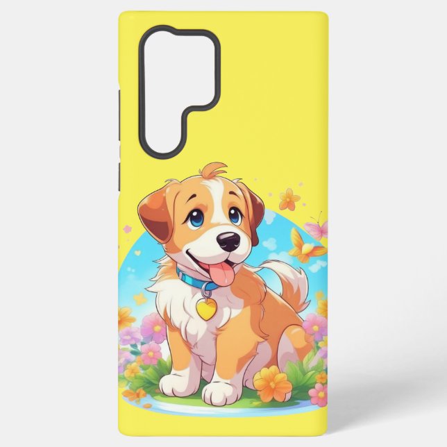 Coque Samsung Galaxy Chien chiot mignon (Verso)