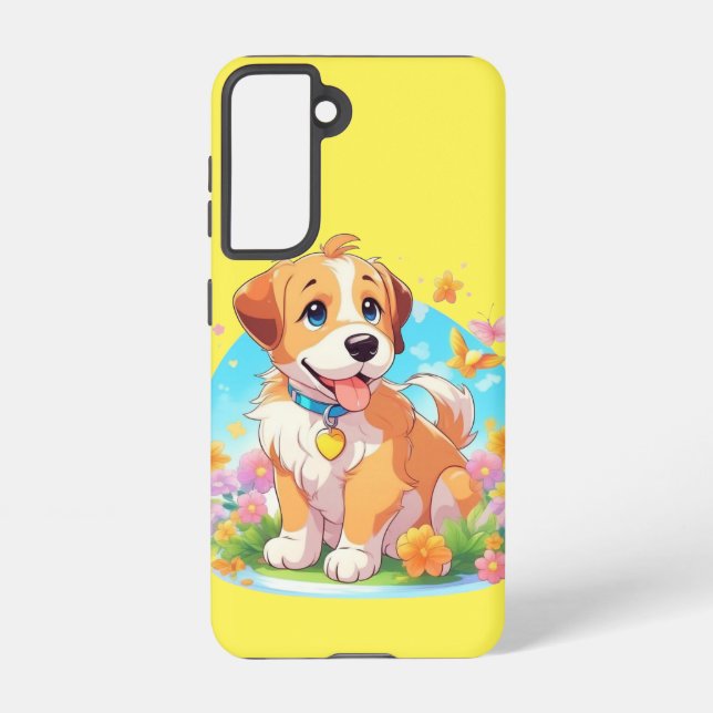 Coque Samsung Galaxy Chien chiot mignon (Verso)