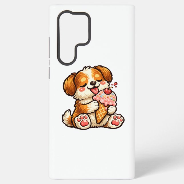 Coque Samsung Galaxy Chien de glace cool (Verso)