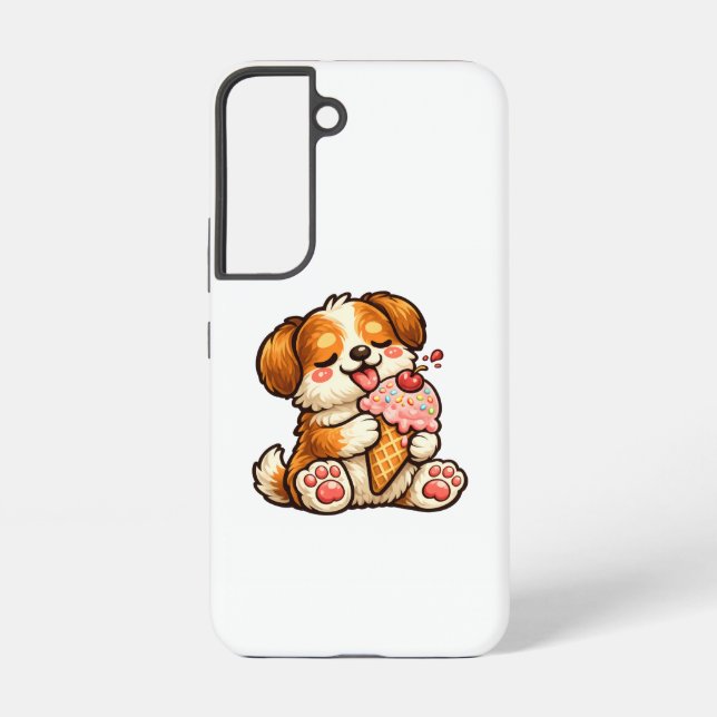 Coque Samsung Galaxy Chien de glace cool (Verso)