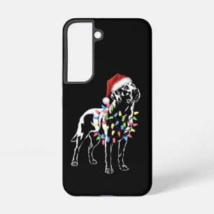 Coque Samsung Galaxy Chien de Noël Labrador Retriever Amoureux de Lumiè