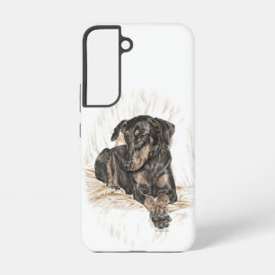 Coque Samsung Galaxy Chien Doberman Oreilles Naturelles