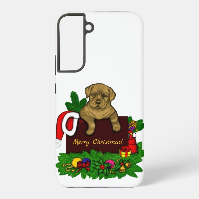 Coque Samsung Galaxy Chiens de Noël (Verso)
