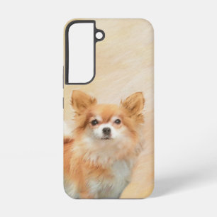 Coque Samsung Galaxy Chihuahua Peinture de Chien à long Haired Art orig