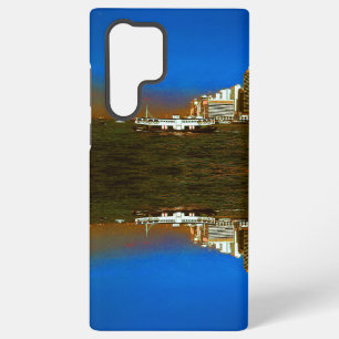 Coque Samsung Galaxy Chine vintage Hong Kong bateau gratte-ciel mer