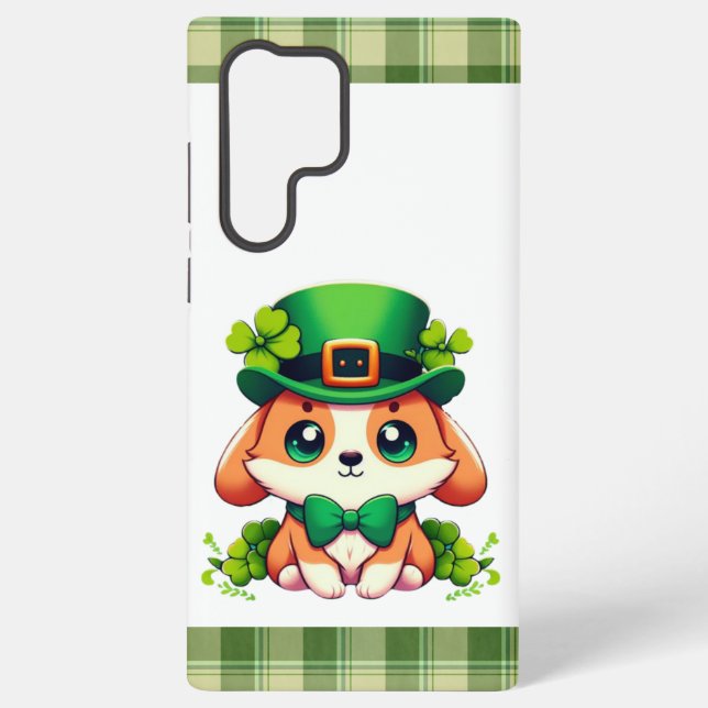 Coque Samsung Galaxy Chiot de la Saint-Patricks (Verso)