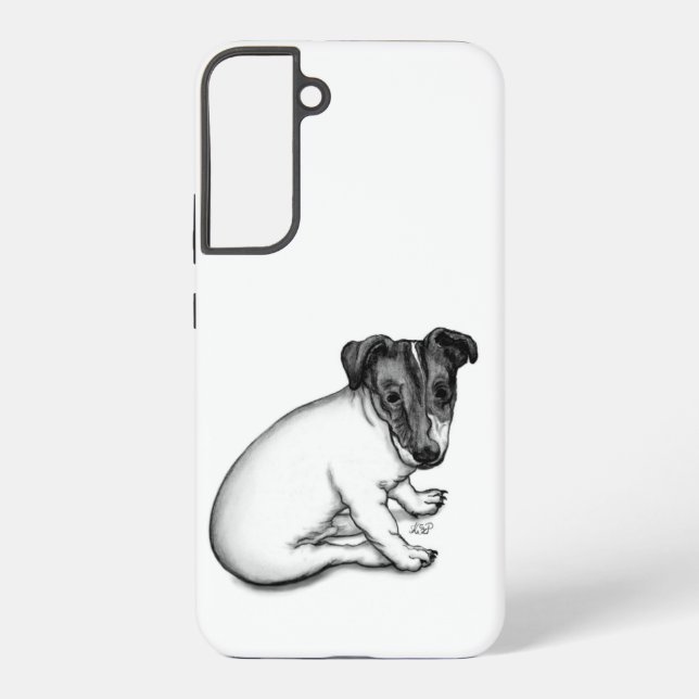 Coque Samsung Galaxy Chiot Jack Russell 10 semaines (Verso)