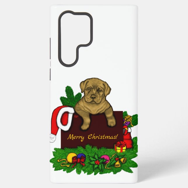 Coque Samsung Galaxy Chiots de Noël (Verso)