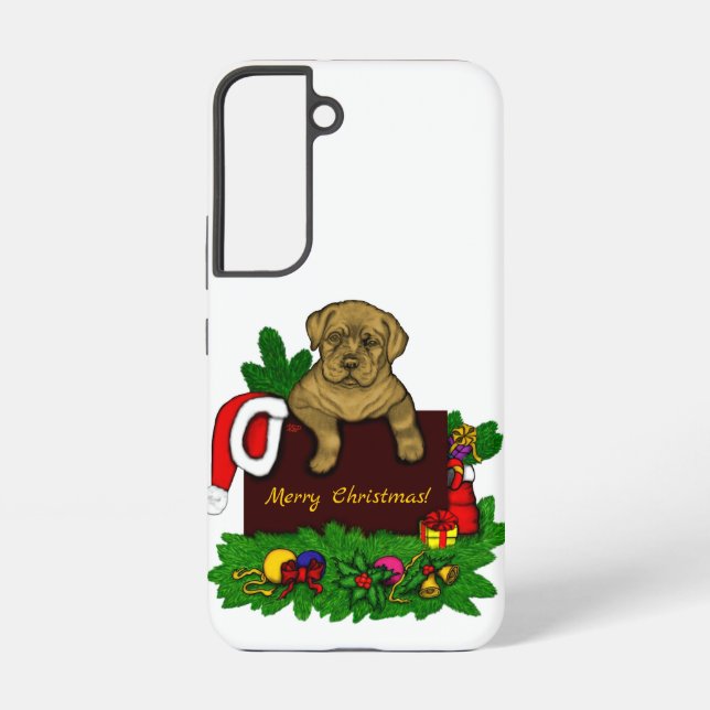 Coque Samsung Galaxy Chiots de Noël (Verso)