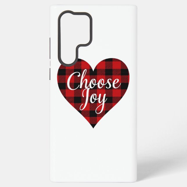 Coque Samsung Galaxy Choisissez Joy Inspirational Quote (Verso)
